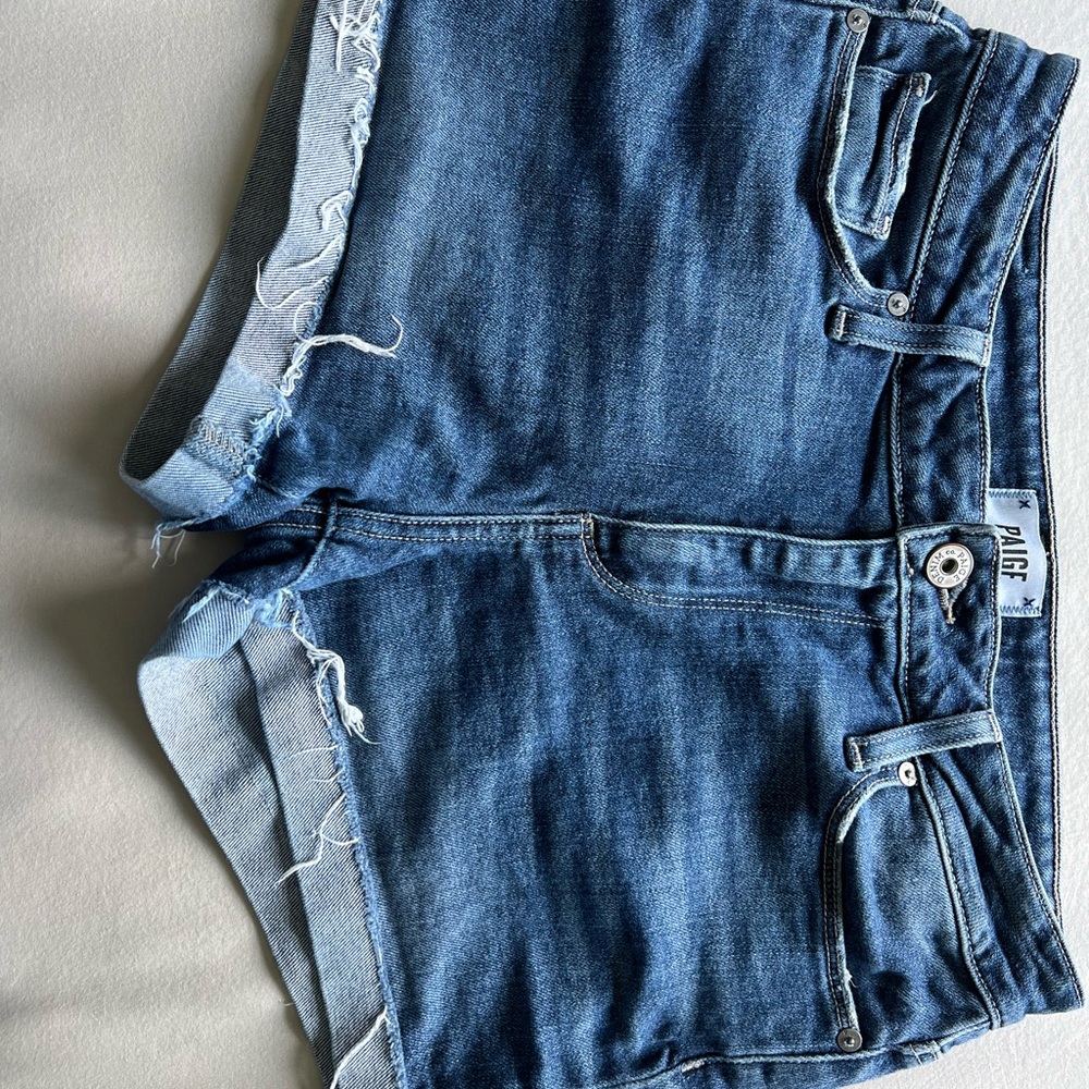 PAIGE Classic Blue Jean Shorts